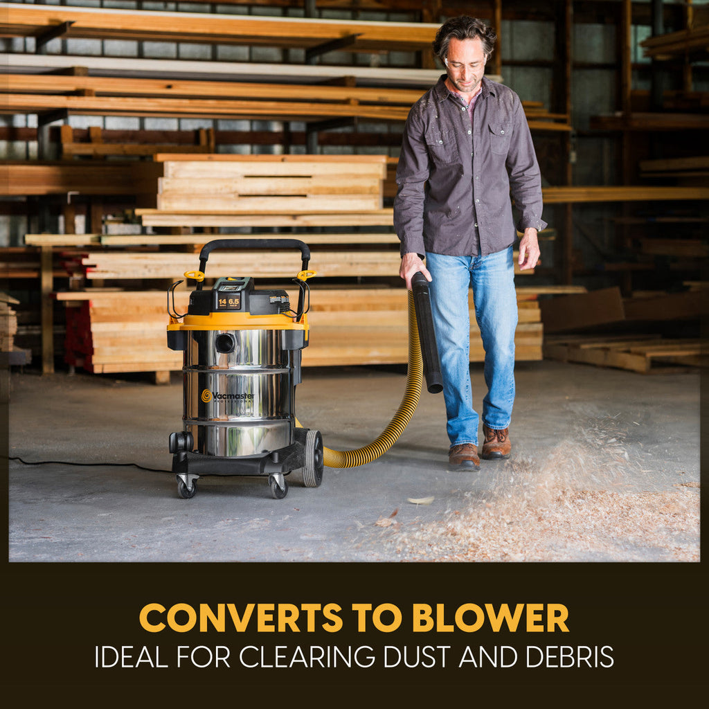 Vacmaster Professional Beast Series™ 14-Gallon* 6.5 Peak HP† Wet/Dry Vacuum, VJE1412SW 0203