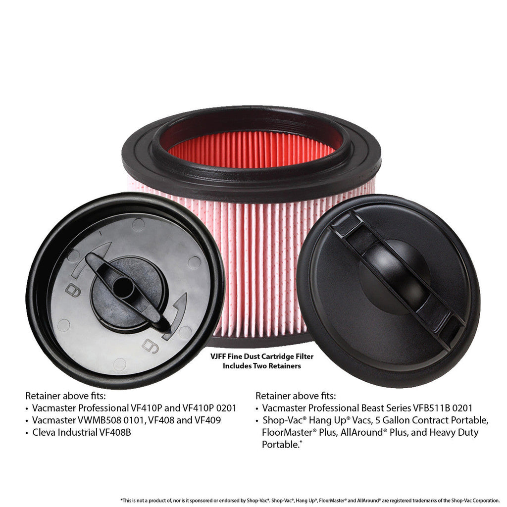 VJFF Fine Dust Cartridge Filter and Retainer