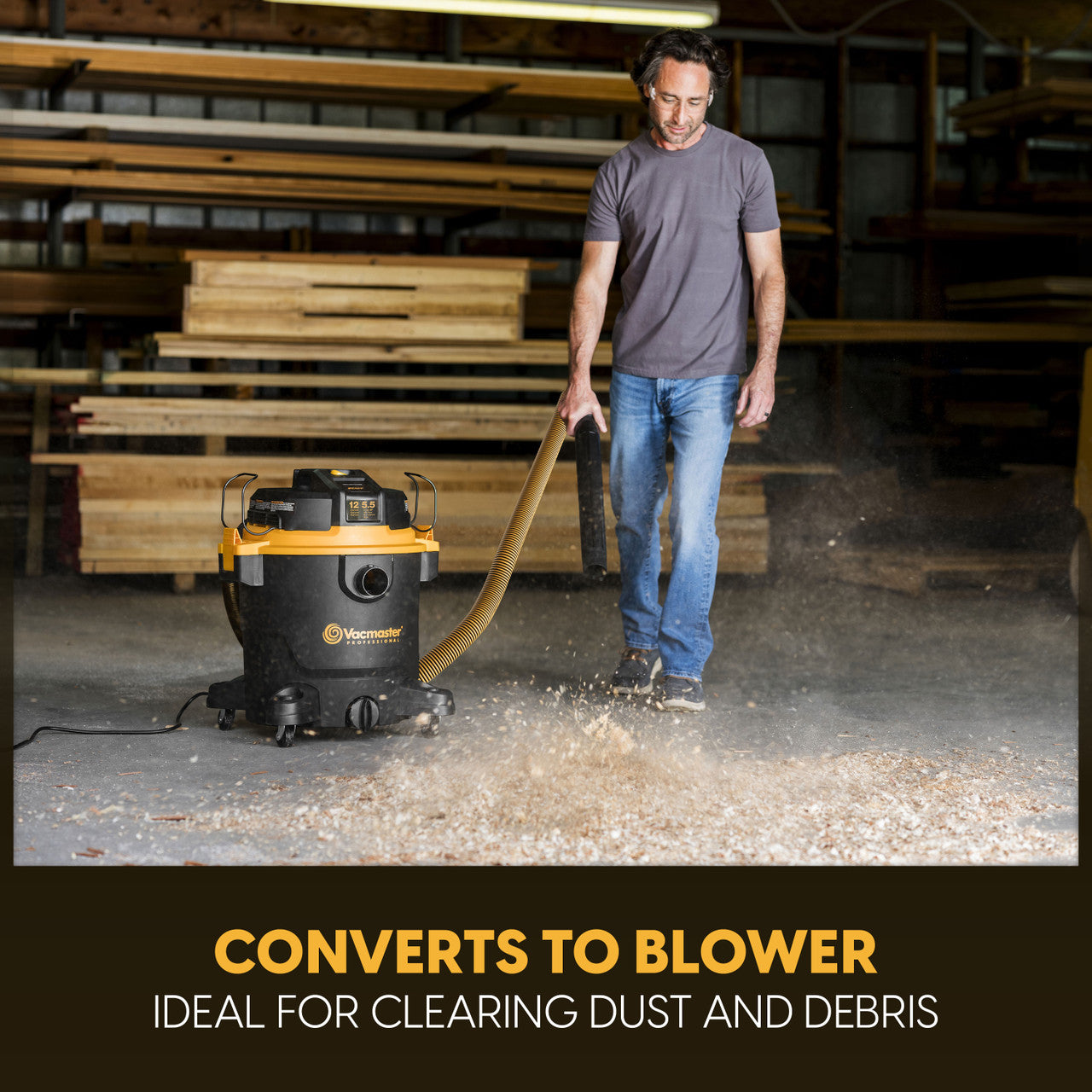 Vacmaster Professional Beast Series™ 12-Gallon 5.5 Peak HP Wet/Dry Vacuum, VJH1211PF 0205
