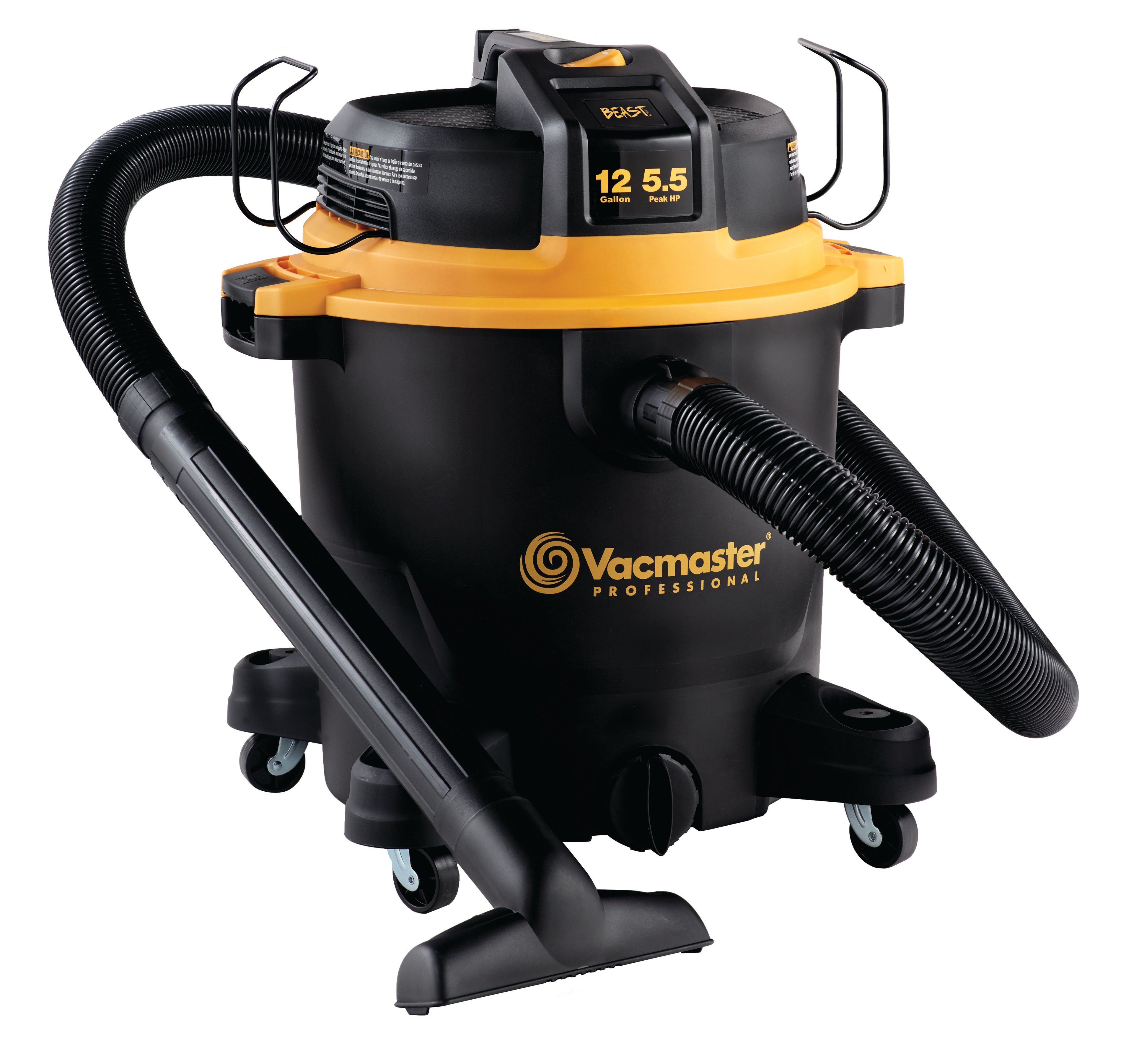 Vacmaster Professional Beast Series™ 12-GALLON* 5.5 PEAK HP† WET/DRY VACUUM, VJH1211PF 0201