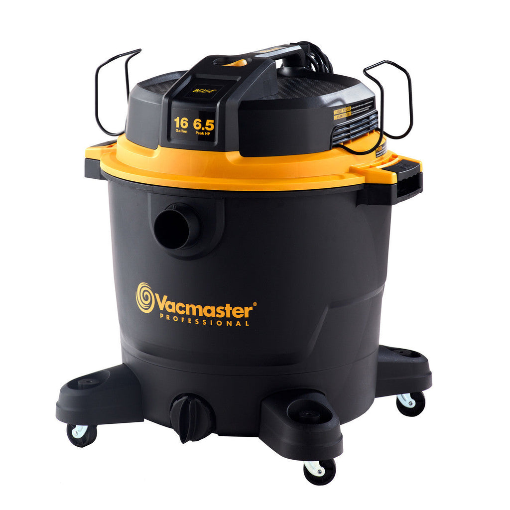 Vacmaster Professional Beast Series™ 16-GALLON* 6.5 PEAK HP† STAINLESS STEEL WET/DRY VACUUM, VJH1612PF 0201