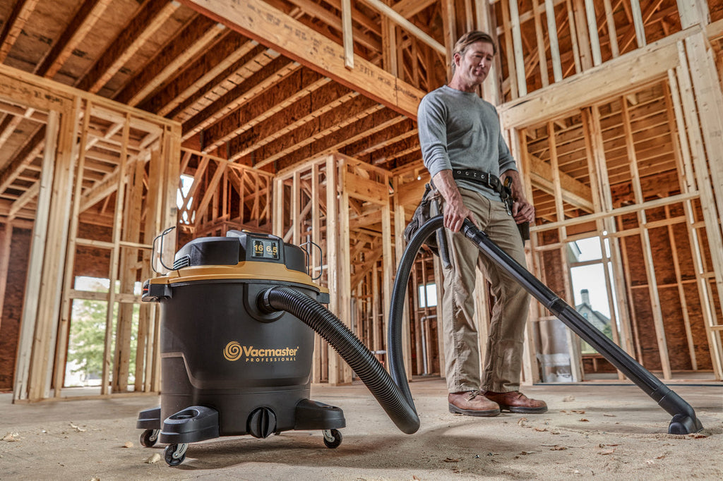Vacmaster Professional Beast Series™ 16-GALLON* 6.5 PEAK HP† STAINLESS STEEL WET/DRY VACUUM, VJH1612PF 0201