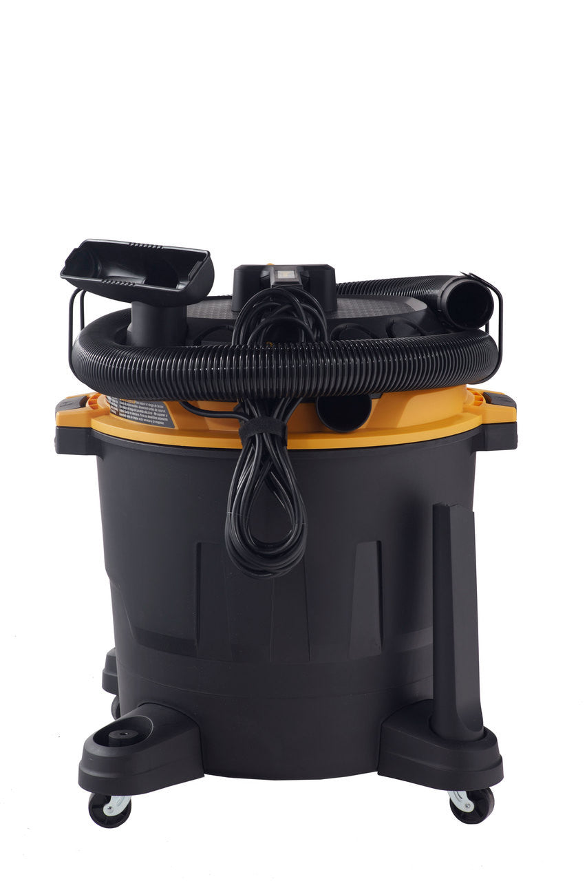 Vacmaster Professional Beast Series™ 16-GALLON* 6.5 PEAK HP† STAINLESS STEEL WET/DRY VACUUM, VJH1612PF 0201