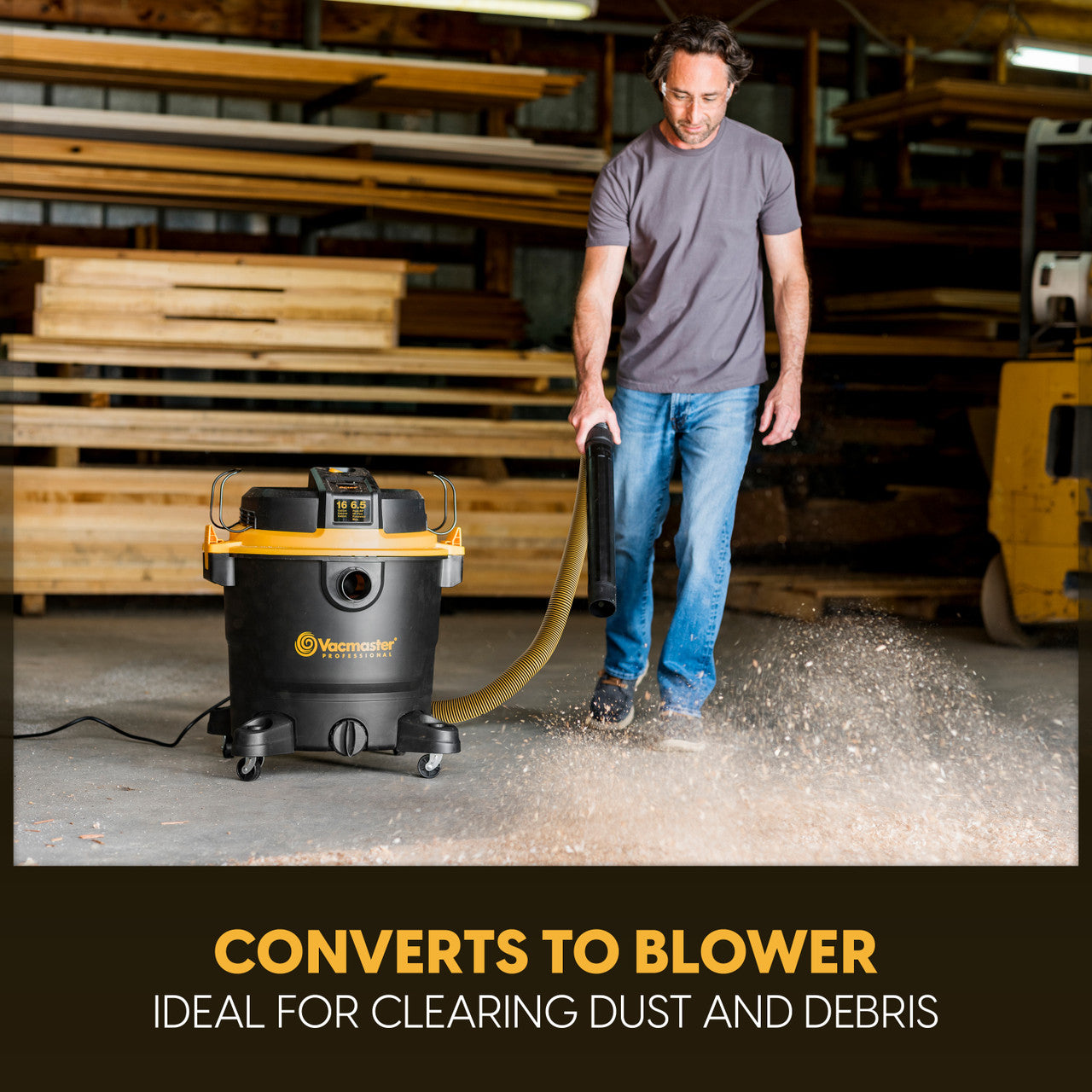 Vacmaster Professional Beast Series™ 16-Gallon 6.5 Peak HP Wet/Dry Vacuum, VJH1612PF 0203