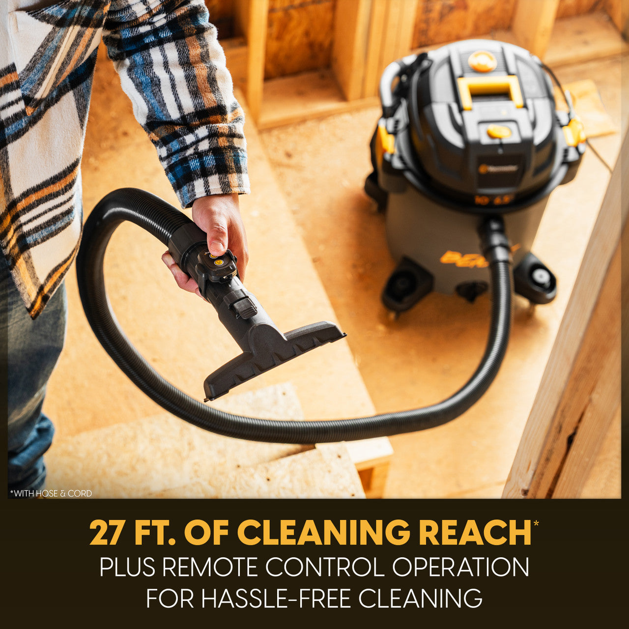Vacmaster Professional Beast Series™ FLT+™ 10-Gallon* 6.5 Peak HP† Wet/Dry Vac, VJN1012PF 0201
