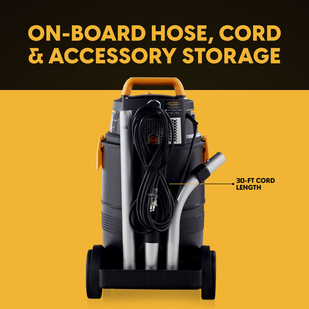 Vacmaster Professional 8-Gallon* HEPA Certified Wet/Dry Vacuum, VK811PH