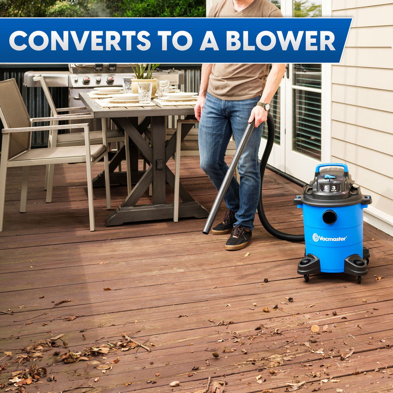 Vacmaster 5-Gallon* 3 Peak HP† Wet/Dry Vacuum, VOC507PF