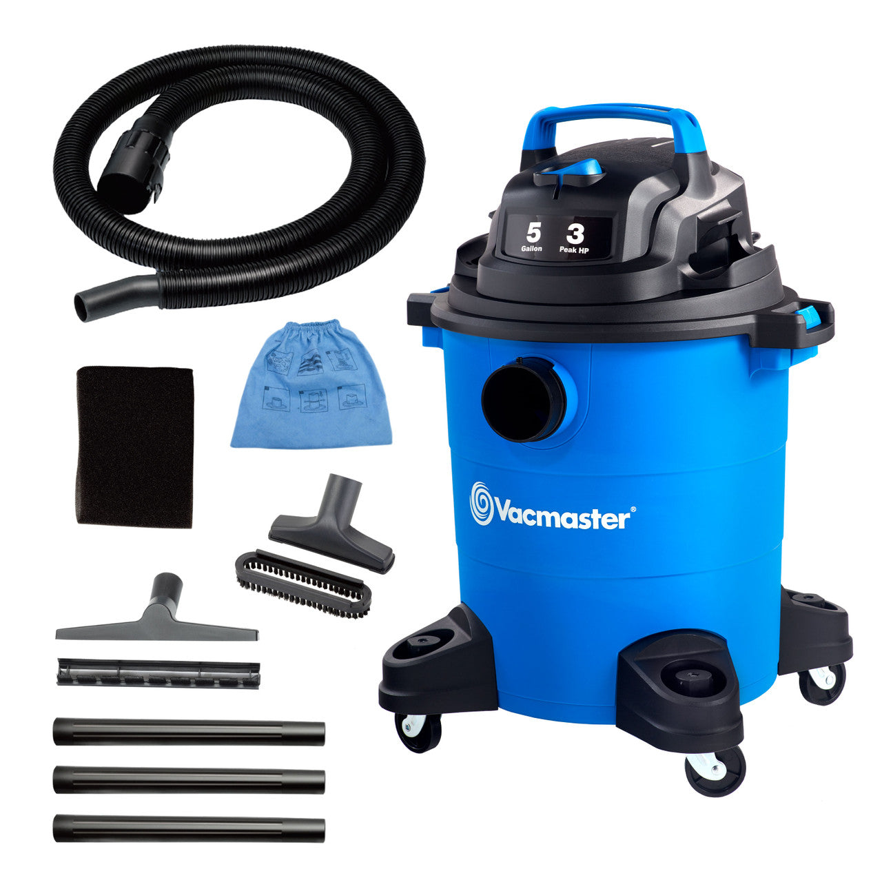 Vacmaster 5-Gallon* 3 Peak HP† Wet/Dry Vacuum, VOC507PF