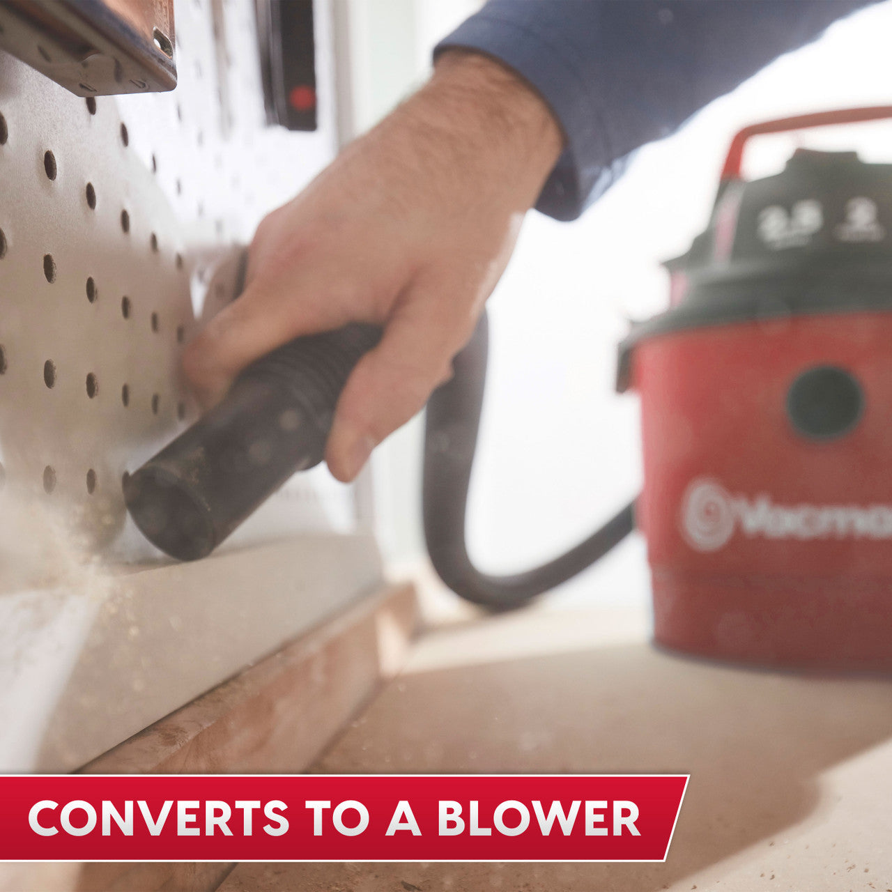 Vacmaster 2.5-Gallon* 2 Peak HP Wall Mountable Wet/Dry Vacuum – VOM205P 1101