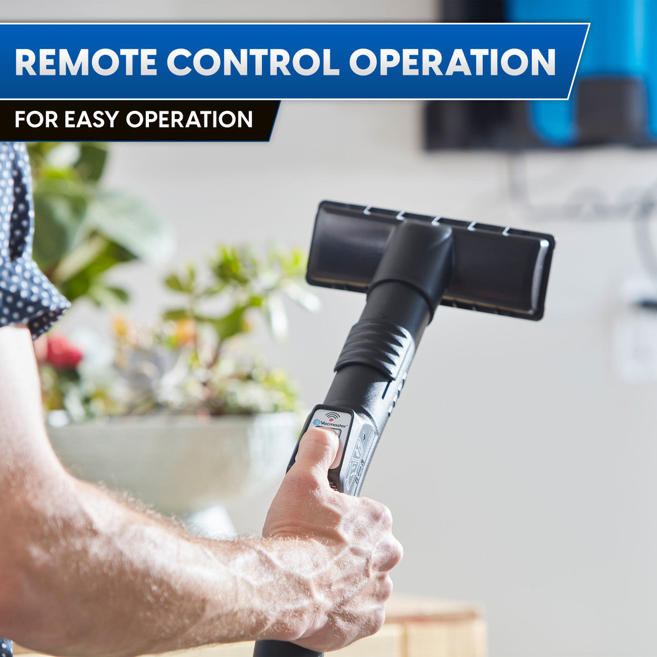 Vacmaster 5-Gallon* 5 Peak HP† Remote Control Wall Mount Wet / Dry Vacuum, VWMB508 0101