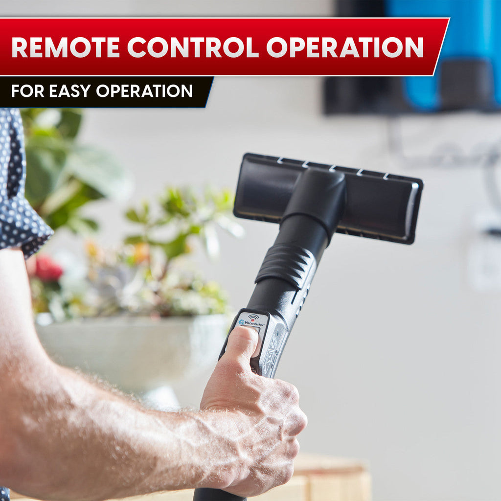Vacmaster 5-Gallon* 5 Peak HP† Remote Control Wall Mount Wet/Dry Vac, VWMB508 1101