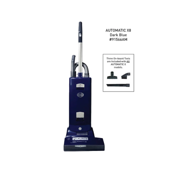 SEBO Automatic X8 Upright Vacuum 91566AM — Dark Blue