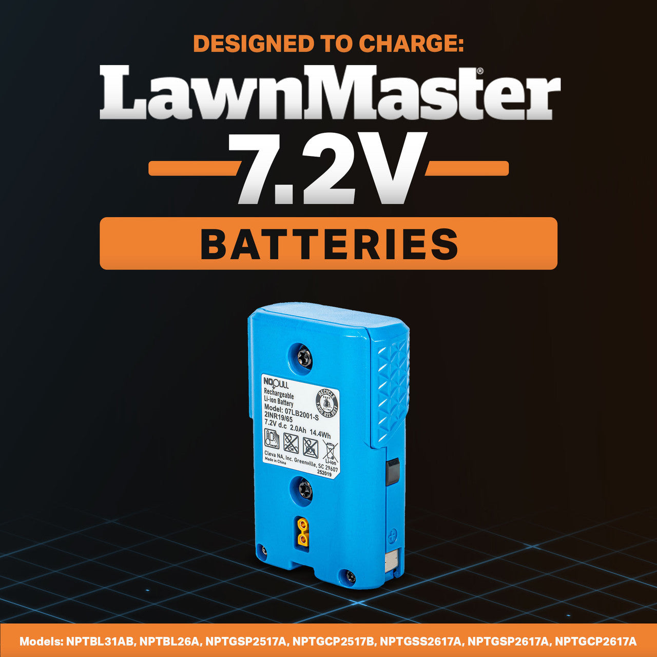 LawnMaster No-Pull™ Battery Charger