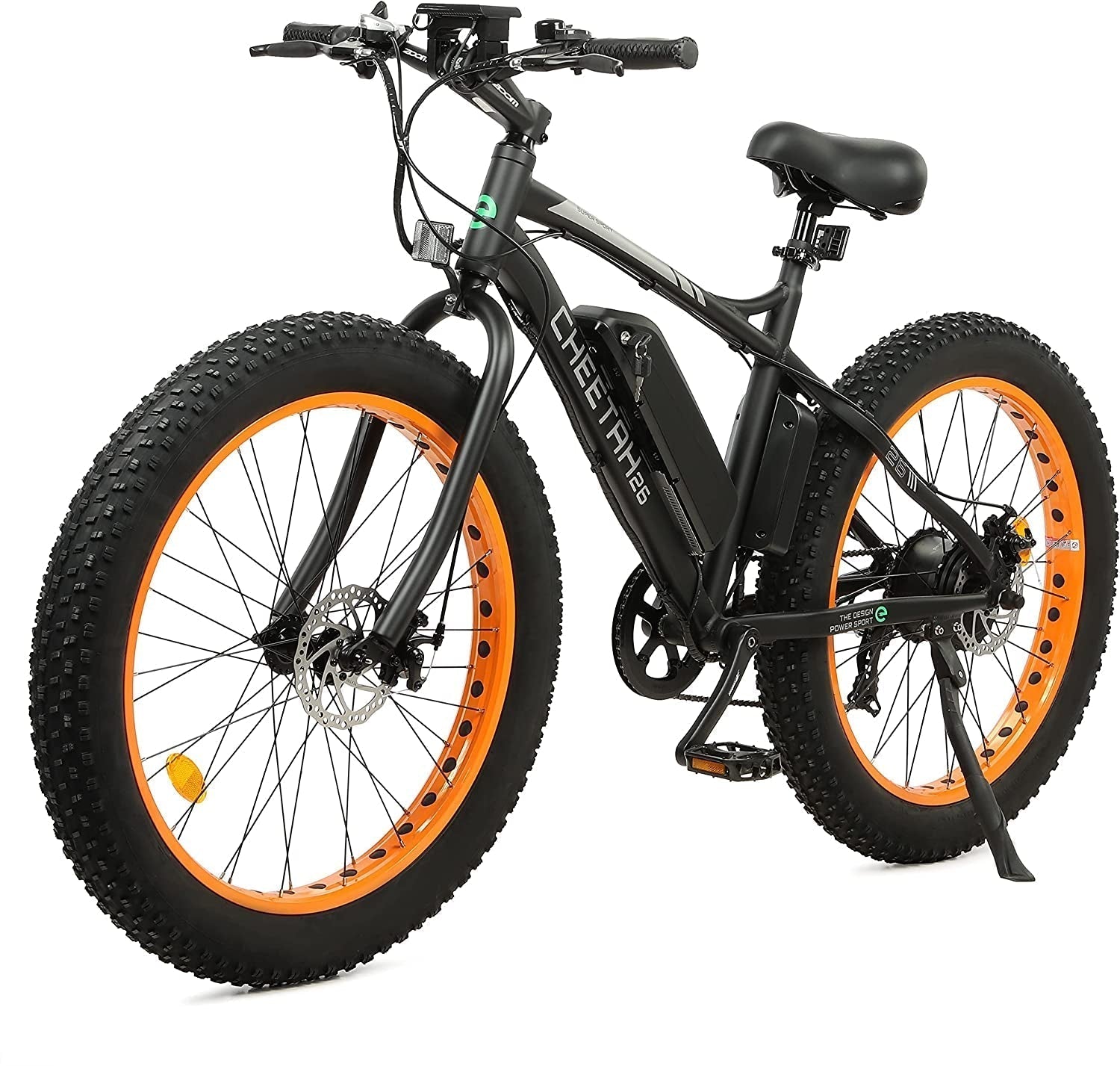 ECOTRIC Cheetah Electric Bike 26" X 4" Fat Tire Bicycle 500W 36V 12.5AH Battery Ebike Beach