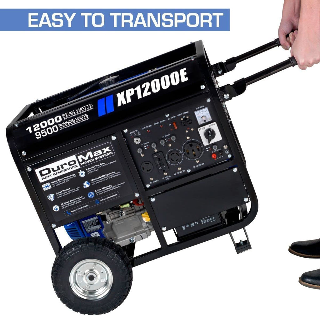 Gas Powered Portable 12000 Watt-Electric Start-Home Back up & RV Ready, 50 State Approved Generator