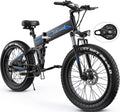 Totguard Electric Bike, 26" Fat Tire Electric Bike for Adults 500W 21.6MPH
