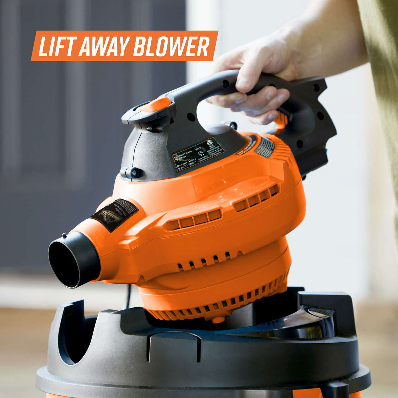 Armor All 8-Gallon 4.5 Peak HP Wet/Dry Car Vac with Detachable Blower, VBV809PF 0901