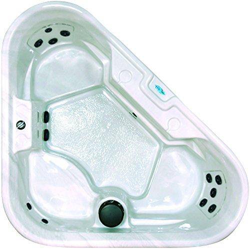 QCA Spas Model 10 Aquarius Hot Tub, 88 by 72 by 72 by 30-Inch, Silver Marble