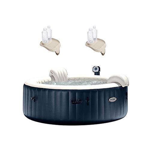 rianiq07 PureSpa Inflatable Bubble Jets 6 Person Hot Tub and Drink Tray (2 Pack)