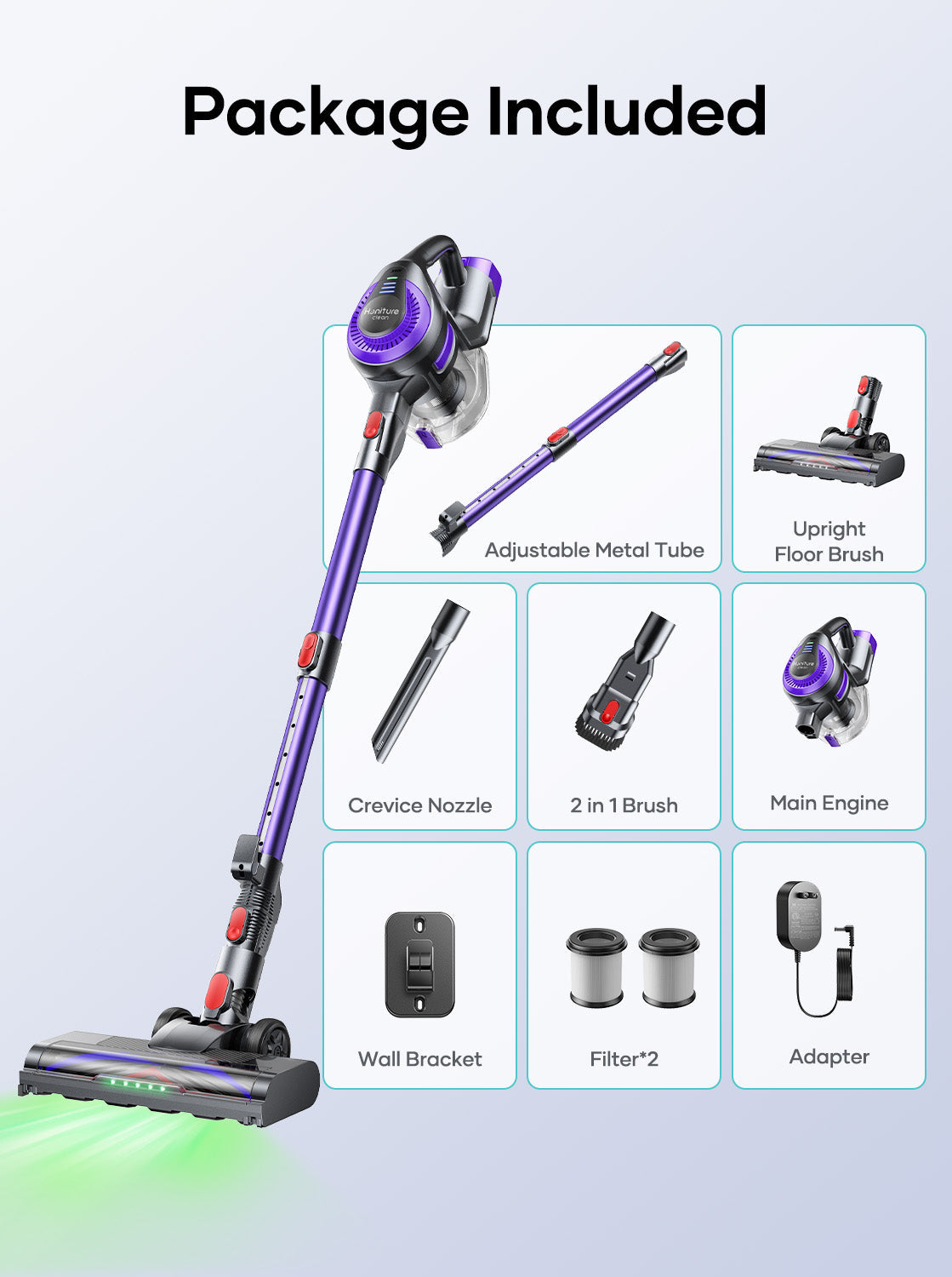 Honiture Y10 Cordless Vacuum Cleaning Bundle